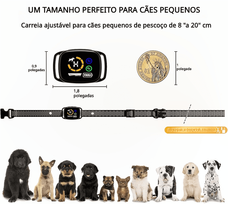 Coleira SmartBark Pro: Controle Inteligente de Latidos, Fácil e Seguro - My Store